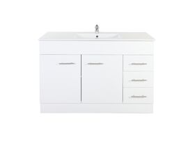 Posh Bristol MK2 1200mm Vanity Unit with Kick Centre Bowl 1 Taphole Right Hand Drawers