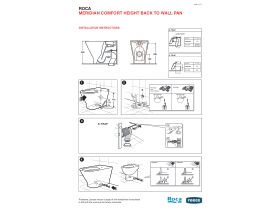 Installation Instructions - Roca Meridian Back to Wall Pan Comfort Height with Seat White (4 Star)