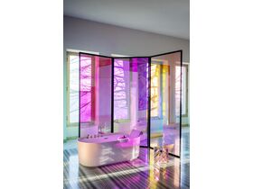 LAUFEN Sonar Freestanding Bath with Overflow 1600 x 815 Textured Exterior Surface White