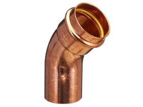 >B< Press Gas Elbow Male & Female 45 Degree x 50mm