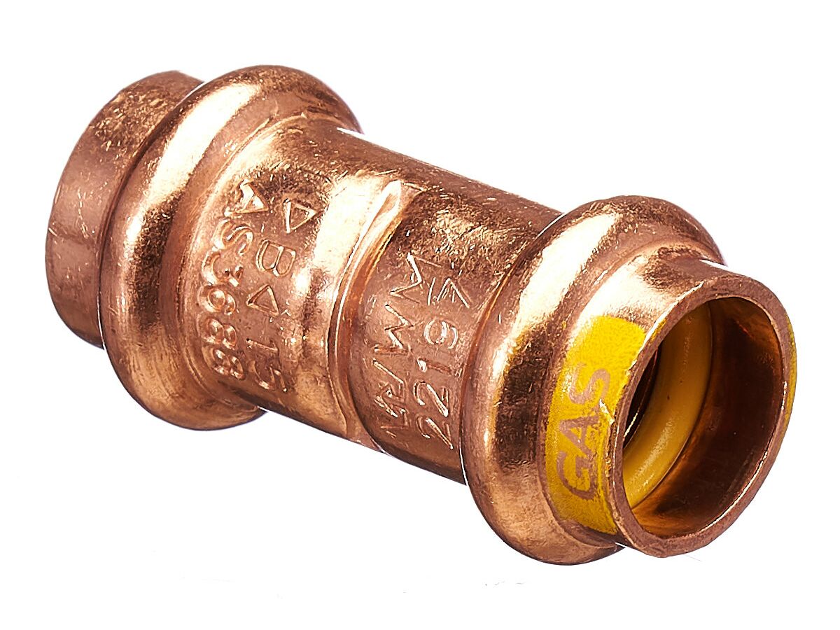 >B< Press Gas Straight Connector 15mm