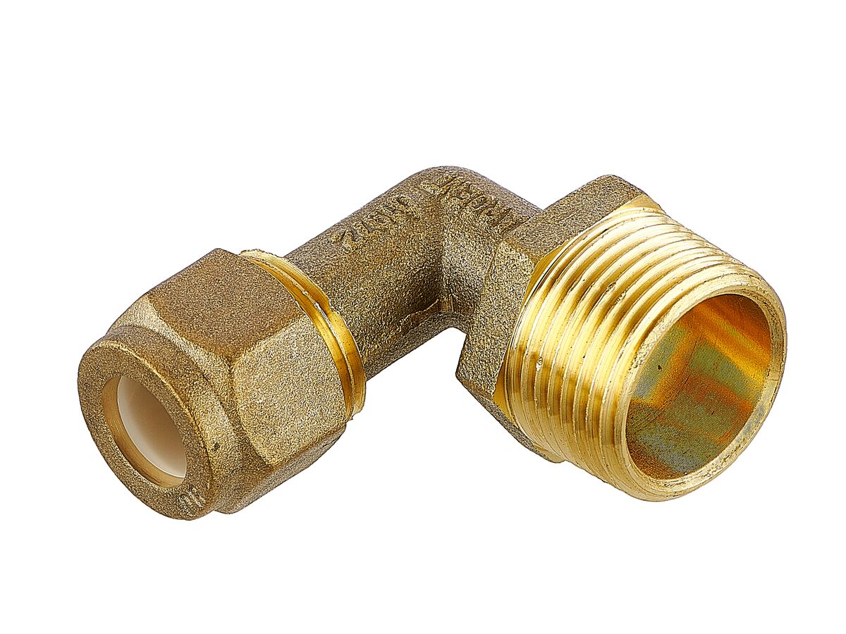 Nylon Olive Elbow 20mm Male x 15mm Copper