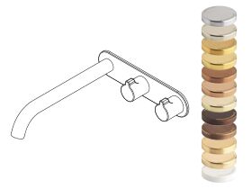 Hero - Faucet Strommen Vara Fin Wall Basin / Bath Hostess Tap System Right Hand 200mm Specialty Finish (6 Star) Lead Free