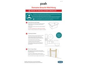 Installation Instructions - Posh Domaine Ensuite Wall Hung (NZ)