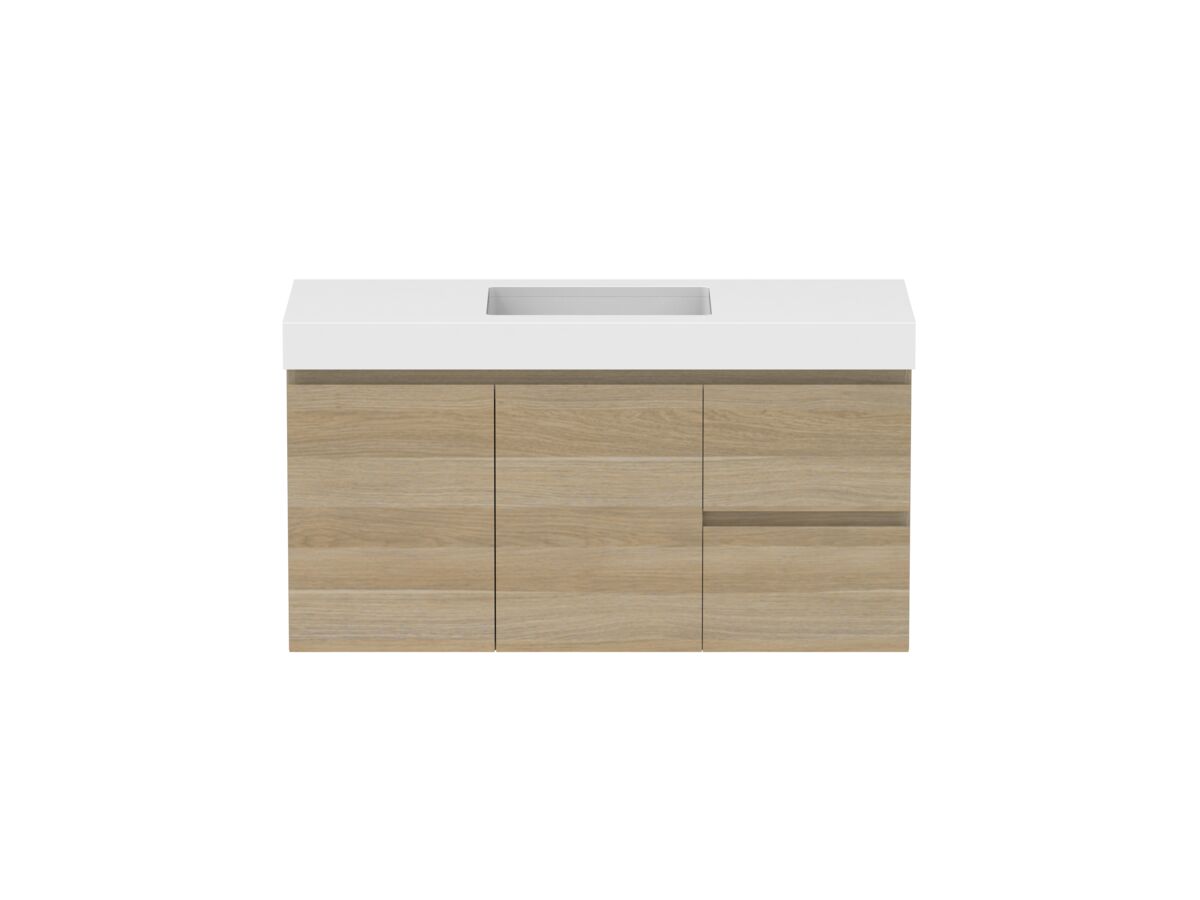 Hero - Posh Domaine 1200mm Wall Hung Vanity Unit Conventional Single Bowl 90mm Top