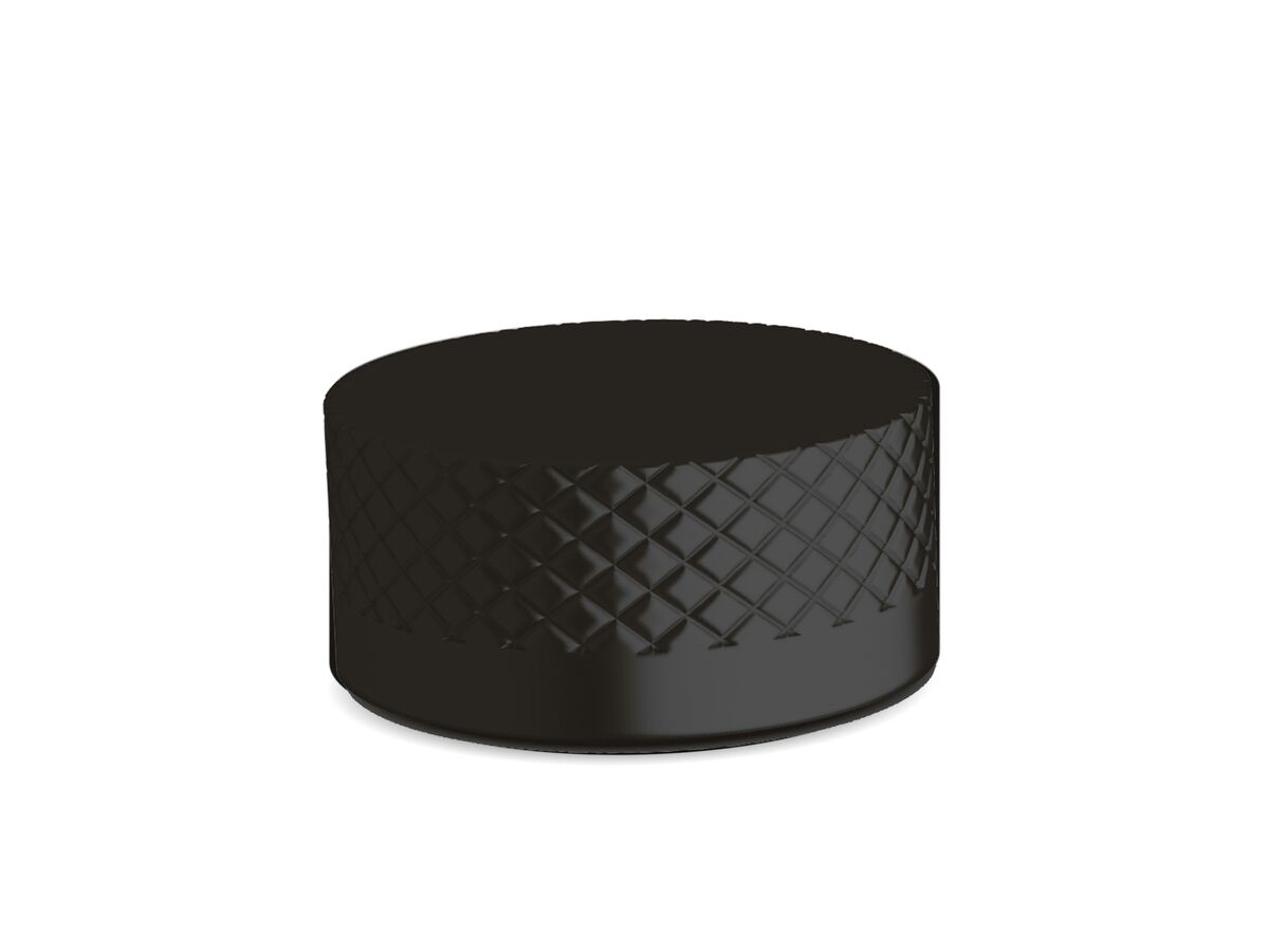 Sussex Pure Progressive Top Mount Hob Mixer Tap with Diamond Textured Handle PVD Matte Black