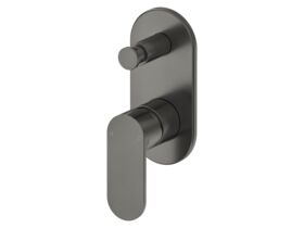 Mizu Soothe MK2 Shower Mixer With Diverter Trimset Brushed Gunmetal