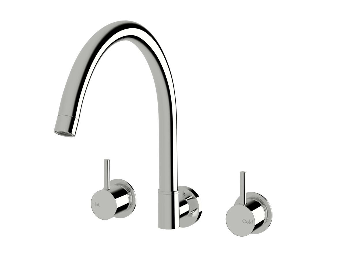 Sussex Scala Wall Spa Set Curved Chrome