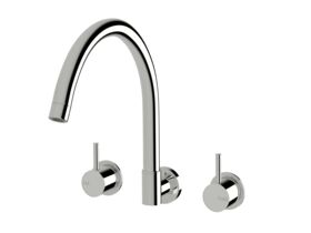 Sussex Scala Wall Spa Set Curved Chrome