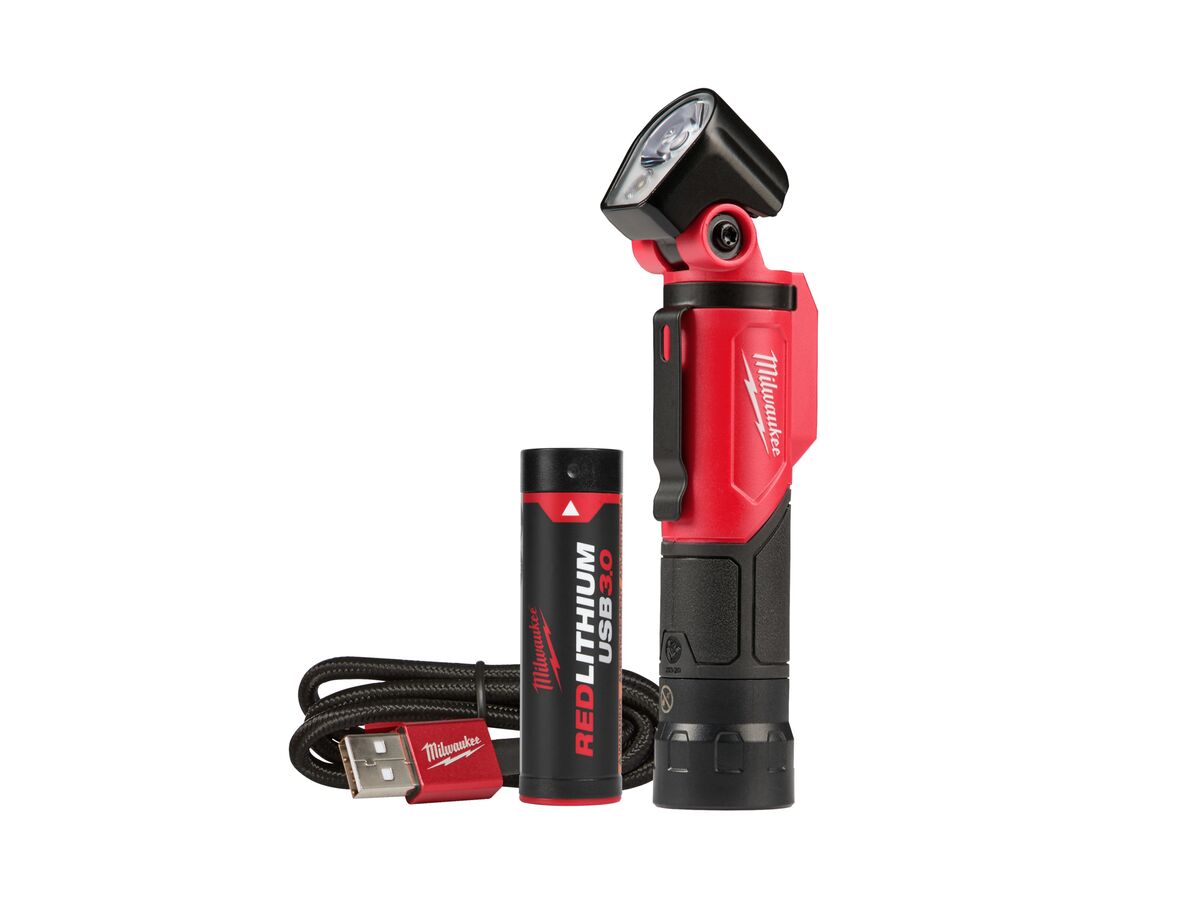 Milwaukee L4PWL-201 REDLITHIUM USB Pivoting Work Light Kit
