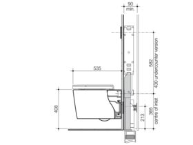 Caroma Liano Invisi II Wall Hung Toilet Suite with Soft Close Quick Release Thin Seat White (4 Star)