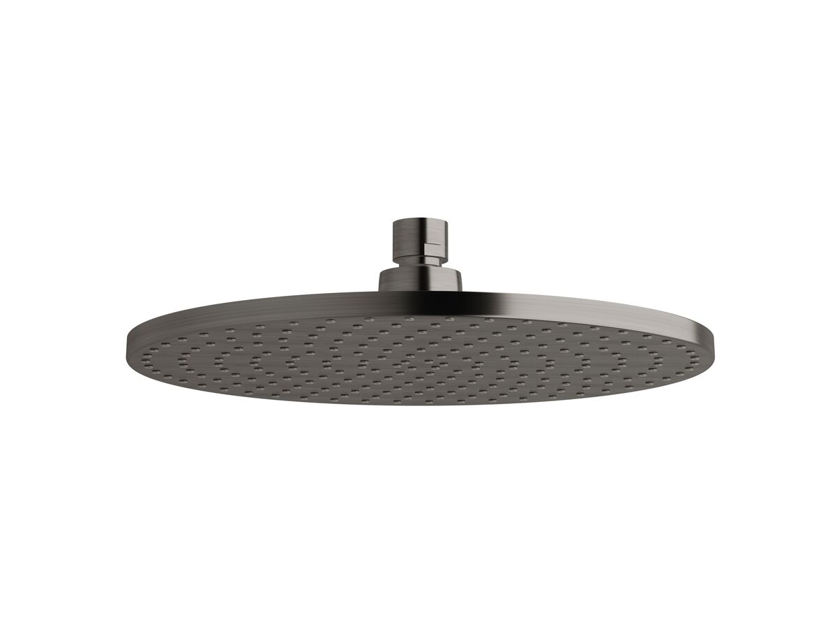 Sussex Pure Shower Head 250mm Brushed Gunmetal (3 Star)