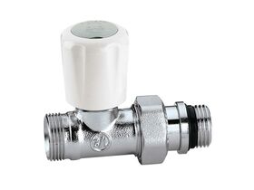 Caleffi Radiator Valve Convertible Straight Male 1/2"