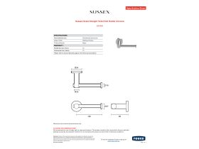 Specification Sheet - Sussex Scala Straight Toilet Roll Holder Chrome