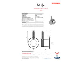 Specification Sheet - Milli Etch Shower Mixer Kit Chrome