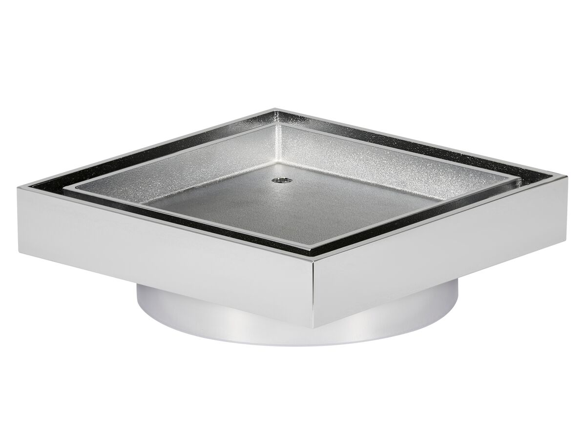 Mizu Drift Tile Insert Waste 100mm Chrome
