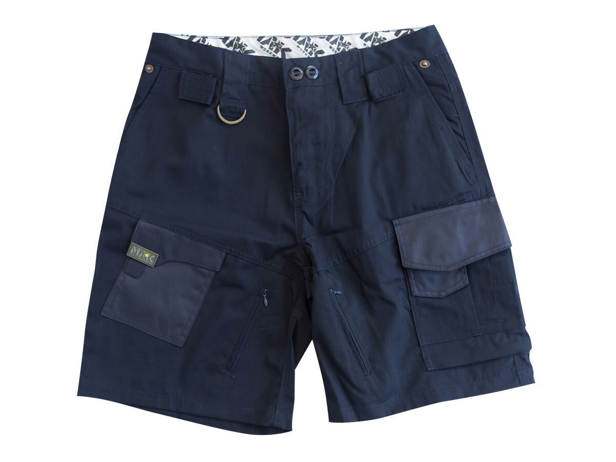 MAK Workwear Ripstop Shorts Navy - 36