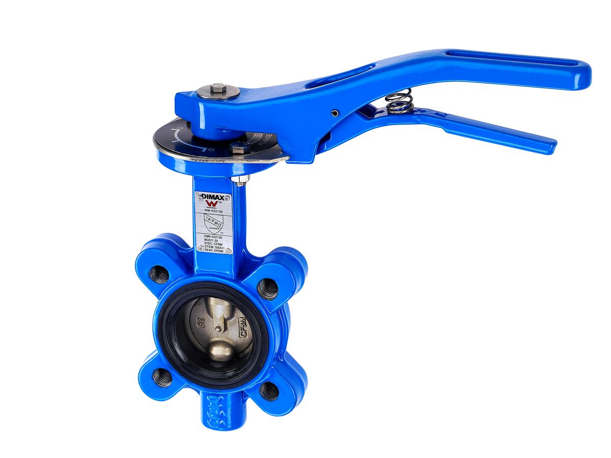 Dimax Butterfly Valve Lugged Table E with Handle 50mm