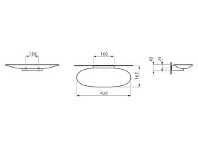 LAUFEN The New Classic Ceramic Shelf White