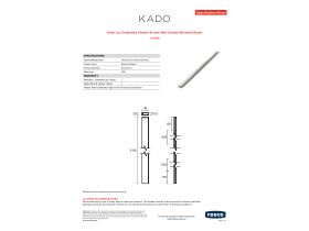 Specification Sheet - Kado Lux Frameless Shower Screen Wall Channel Brushed Nickel