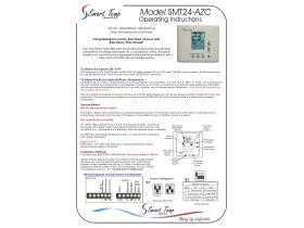 User Manual - Smart Temp SMT-AZC Zone VAV Thermostat