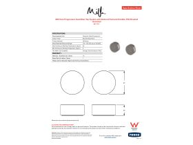 Specification Sheet - Milli Pure Progressive Dual Mixer Tap System with Diamond Textured Handles PVD Brushed Gunmetal