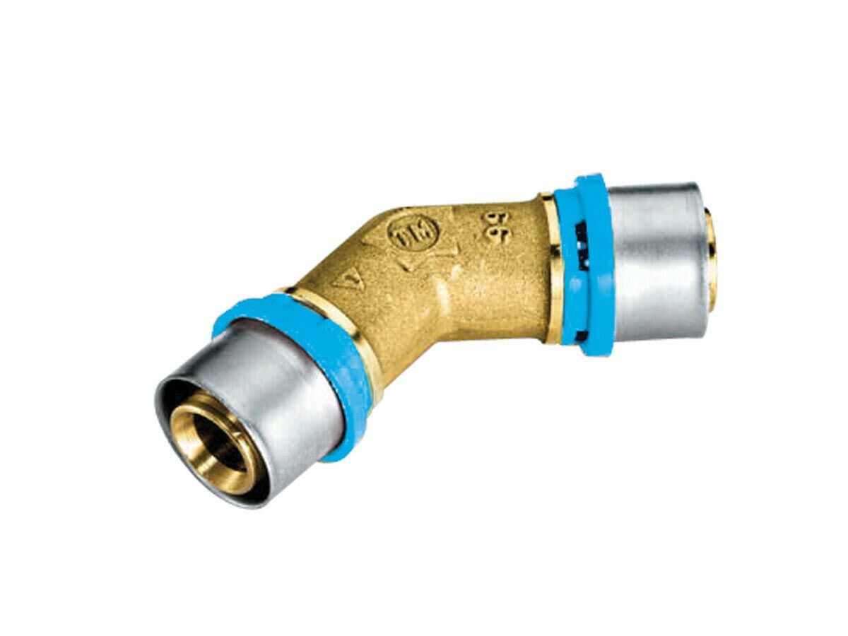 Duopex Water Crimp 45 Degree Elbow