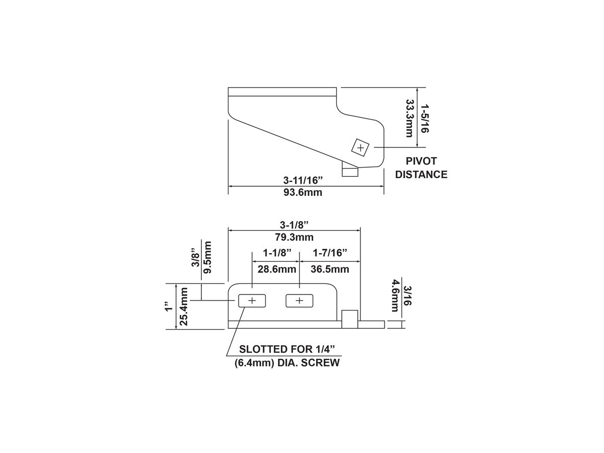 Kason Catridge Bracket Top Left K1556011