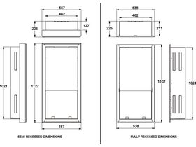Technical Drawing - Thermann 32R Half Recess Box