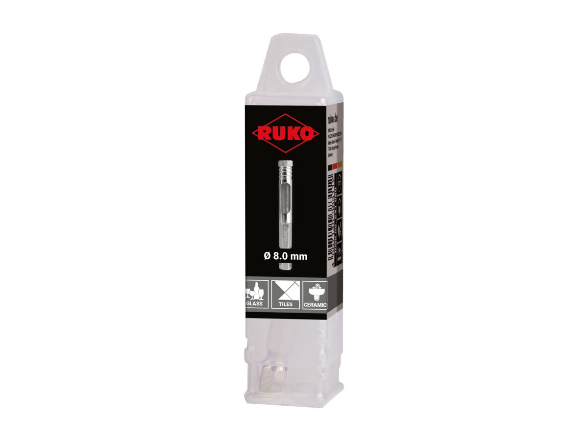 Ruko Diamond Grit Hole Saw - 8mm
