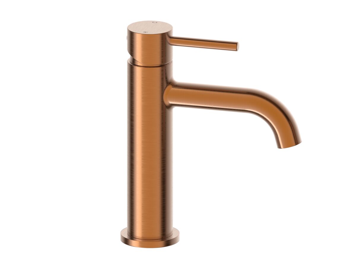 Hero - Mizu Drift Basin Mixer Curved Spout Brushed Bronze (6 Star) Lead Free