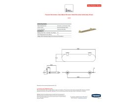 Specification Sheet - Faucet Strommen Vara Metal Shower Shelf Brushed Admiralty Brass