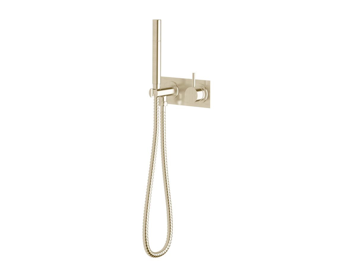 Sussex Scala Mixer Tap Handshower System LUX PVD Brushed Platinum Gold (3 Star)