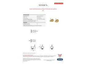 Specification Sheet - Sussex Scala Washing Machine Stops PVD Brushed Gold Lead Free