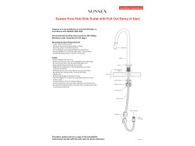 Installation Instructions - Sussex Pure Hob Sink Outlet with Pull Out Spray (4 Star)