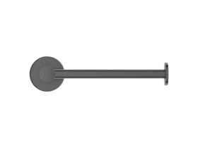 Supporting Image 2 - Mizu Drift Straight Toilet Roll Holder Brushed Gunmetal - Front