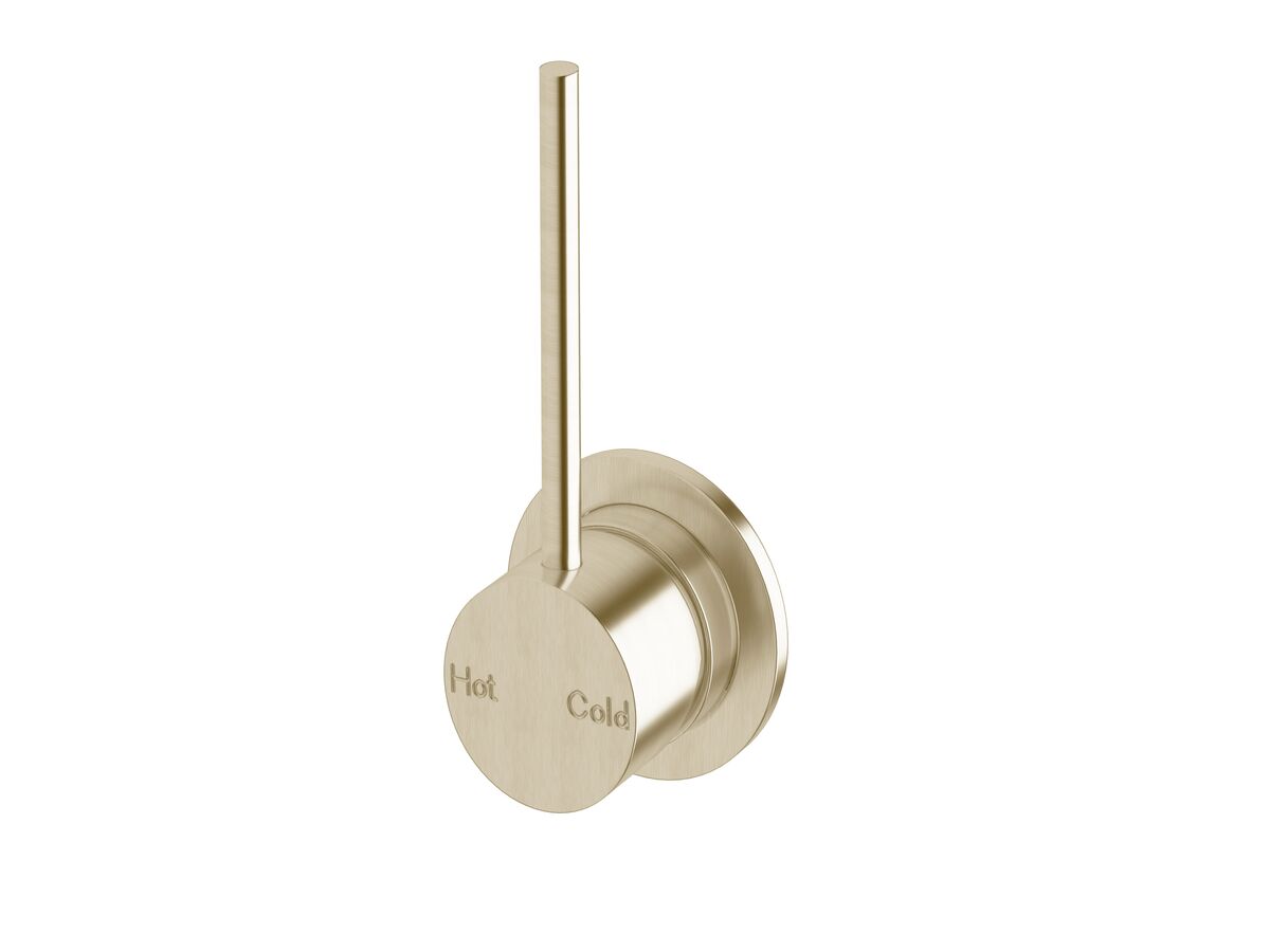 Sussex Scala Wall Mixer Tap with 100mm Extension Pin LUX PVD Brushed Platinum Gold