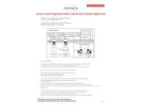 Installation Instructions - Sussex Pure Progressive Mixer Tap Diverter System Right Hand