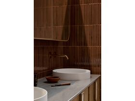 In Situ - Kado Lussi Thin Edge Round Semi Inset Basin with Solid Surface Plug and Waste 380mm