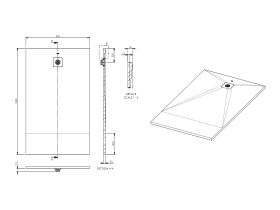 Roca Cyprus Shower Floor 900 x 1500mm