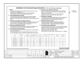 Installation & Comissioning Instructions - Tecumseh Semi Hermetic Compressor