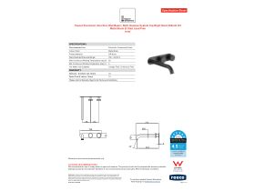 Specification Sheet - Faucet Strommen Vara Disc Wall Basin / Bath Hostess Tap System Right Hand 200mm Kit Matte Black (6 Star) Lead Free