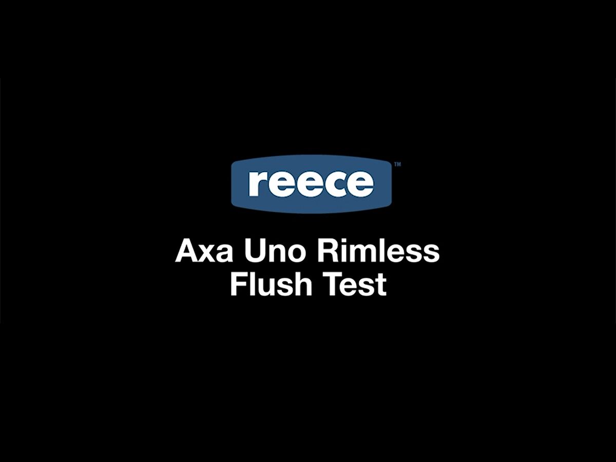 AXA Uno Rimless Pan - Flush Test