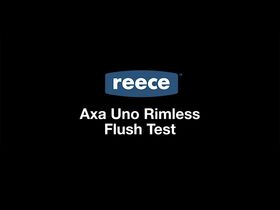 AXA Uno Rimless Pan - Flush Test