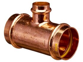 >B< Press Gas Reducing Tee 50mm x 50mm x 25mm