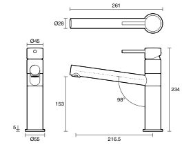 Mizu Drift Standard Sink Mixer (5 Star) Lead Free