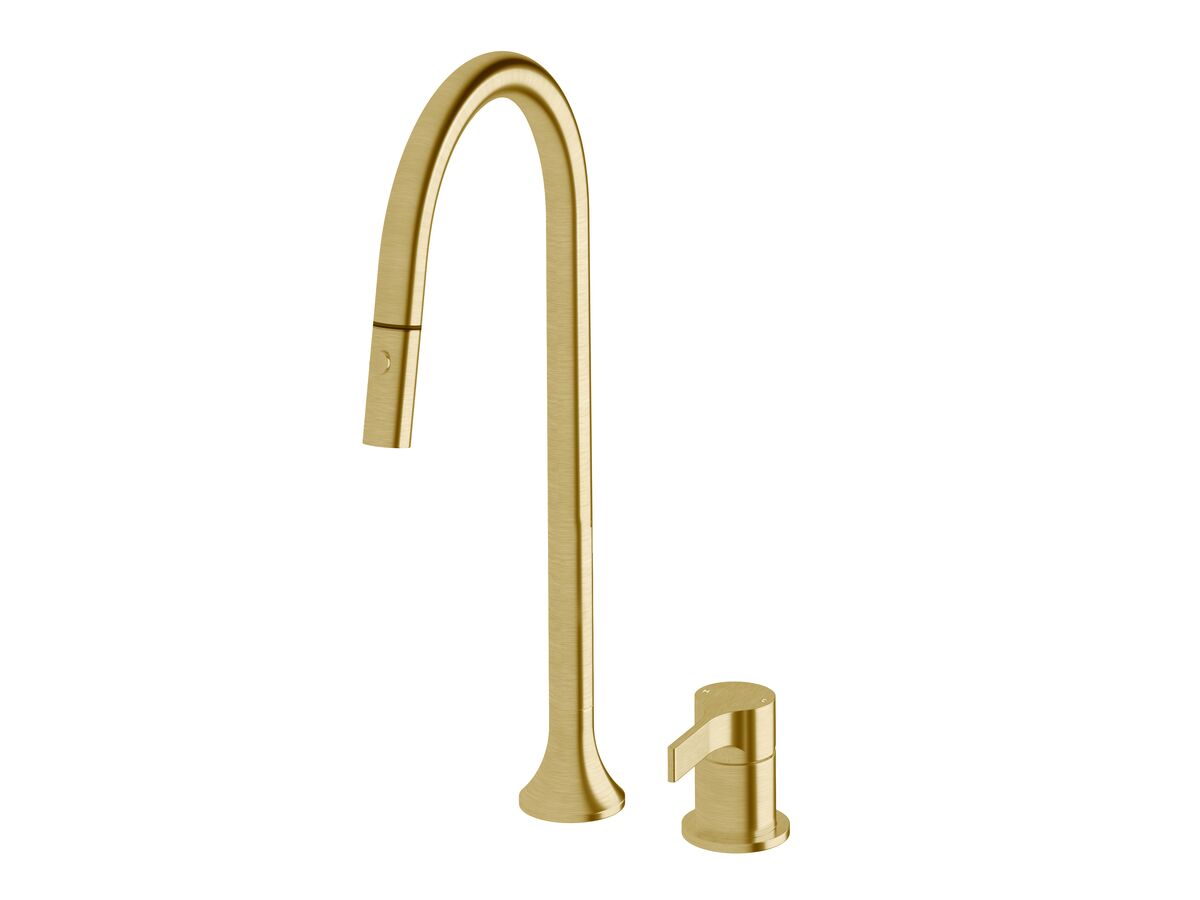 Sussex Oria Sink Hob Mixer Set Pull Out Spray PVD Brushed Gold Lead Free