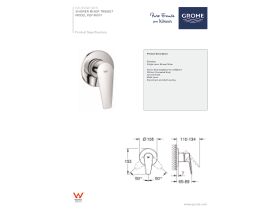 Technical Guide - GROHE Bauedge New Shower Mixer Trimset Chrome