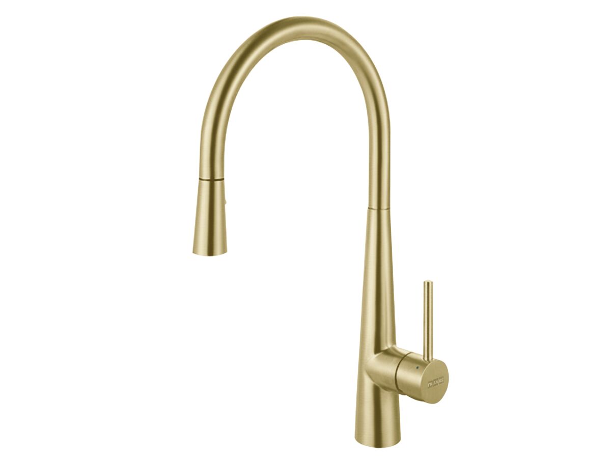 Hero - Franke Steel Pull Out Sink Mixer Gold (5 Star) Lead Free
