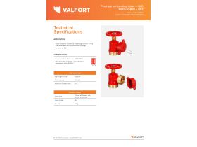 Technical Sheet - Valfort Fire Hydrant Landing Valve - QLD